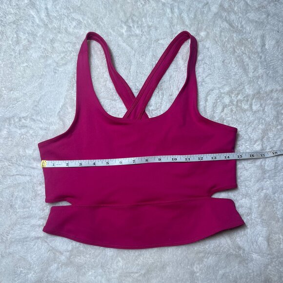 FP Movement Dragonfruit Pink Crisscross Sports Bra Cutout Back Women’s M‎ NWT - Picture 3 of 6